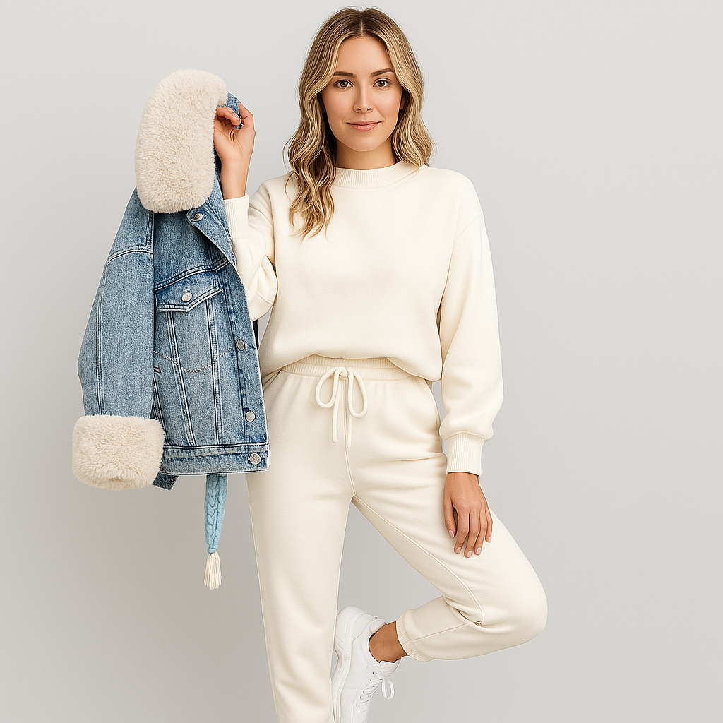 Conjunto de Moletom Feminino Vica