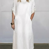 Vestido Casual Susan | Linho Puro - (Soltinho)
