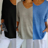 Compre 1 Leve 3 Blusinhas Luna® com decote V e Malha Leve