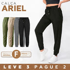 [Leve 3 Pague 2] Calça Feminina Ariel em Malha Seda Gelo (Conforto e Estilo do Dia a Dia!)