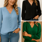 Kit 3 Blusas Feminina Elegance