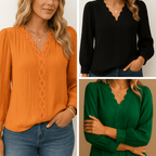 Kit 3 Blusas Feminina Elegance