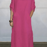 Vestido Casual Susan | Linho Puro - (Soltinho)